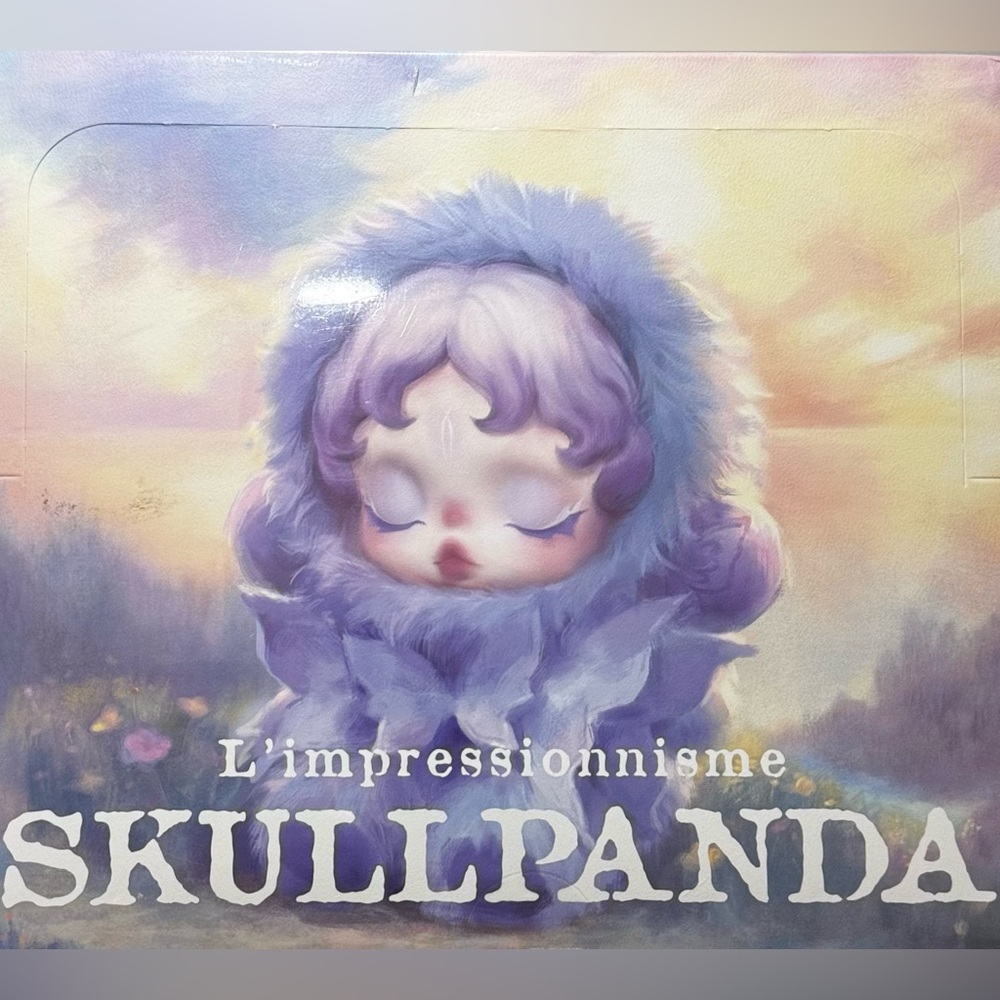 Pop Mart L'impressionnisme θSKULLPANDA Series Plush doll BOX